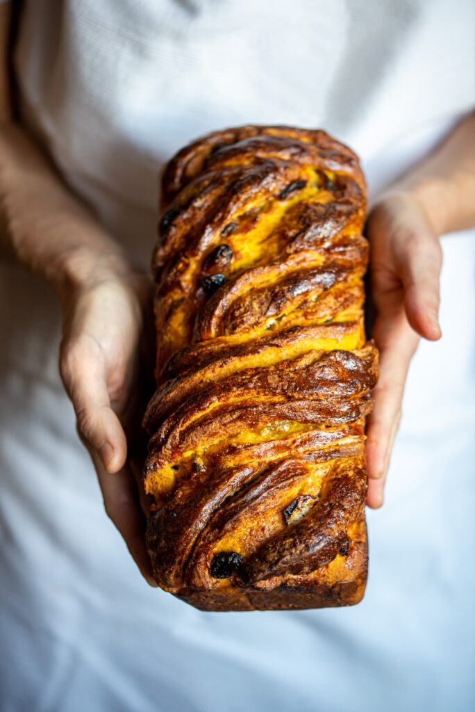 panbrioche alla zucca treccia alla zucca